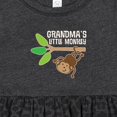 thumbnail image 4 of Inktastic Grandma's Little Monkey Grandchild Girls Baby Dress, 4 of 5