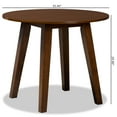 Baxton Studio Ela Modern and Contemporary Walnut Brown Finished 35Inch