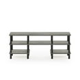 thumbnail image 4 of Furinno 47.24"W x 11.61"D x 18.54"H 3-Shelf Freestanding Shelves, French Oak Gray and Black, 4 of 6
