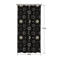 thumbnail image 5 of Black Gold Sun Moon Eye Star Pattern Shower Curtain 36"x72" ,Bathroom Decorative Shower Curtains Set with 12 Hooks,Modern Waterproof Washable Shower Curtain, 5 of 6
