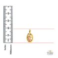 thumbnail image 3 of 14k Yellow White Gold Religious Praying Hands Pendant - Height 19 MM Width 14 MM, 3 of 4