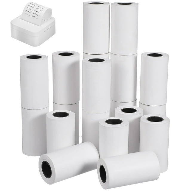 Rollos térmicos de 20 rollos de papel térmico en blanco para minoristas de máquinas de tarjetas de crédito