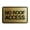 Brushed Gold, variant on Signs ByLITA Classic Framed, No Roof Access Sign (Brushed Silver) - Small