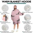 thumbnail image 5 of Cute Cartoon Dachshund Wearable Oversized Blanket,Wearable Blanket Hoodie for Adults,Cozy Hooded Blankets with Super Pockets,Super Warm Fuzzy Pullover for Women & Men, 5 of 6