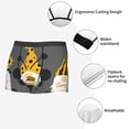 thumbnail image 3 of Yiaed Bee Gnome With Sunflower Print Men's Soft Cotton Boxer Shorts Breathable Boxers Underwear Moisture-Wicking Underwear Stretch Boxer Briefs for Man-X-Large, 3 of 5