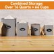 thumbnail image 5 of Juego de 4 botes de cocina para encimera con etiquetas de pizarra personalizables y rotulador - Botes de cocina de hierro grandes con tapas herméticas - Juegos de botes para la cocina - Juego de, 5 of 6