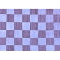thumbnail image 1 of Ahgly Company Machine Washable Indoor Rectangle Checkered Blue Modern Area Rugs, 2' x 5', 1 of 4
