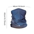 thumbnail image 3 of Silk Neckerchiefs Sun Neck Gaiter Windproof Scarf Breathable For Sport & Outdoor,Blue Polyester Scarf, 3 of 3