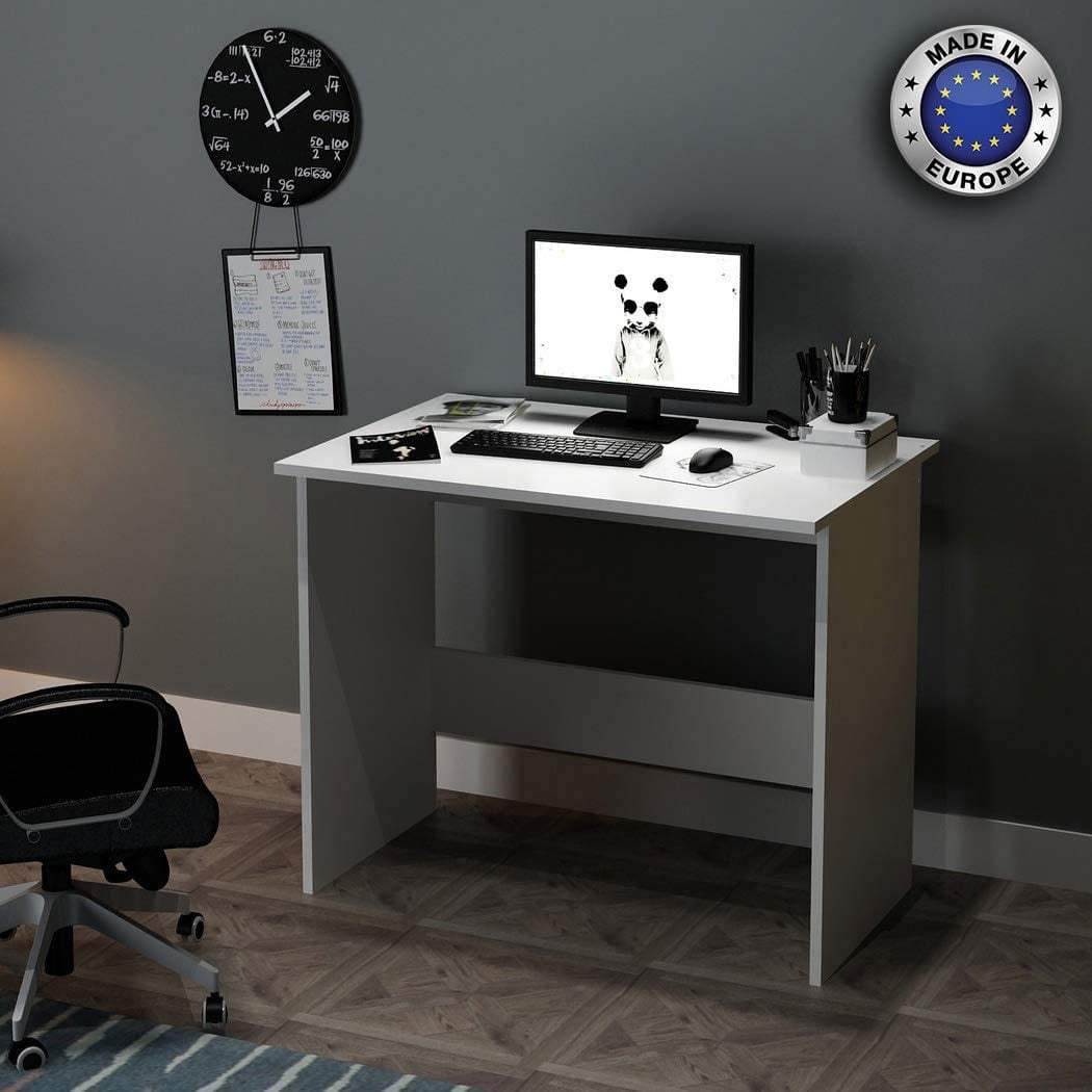 Details about   Gray Oak Black Wooden Writing Desk Hutch Laptop Computer Workstation Home Office 