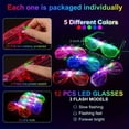 thumbnail image 7 of Micrency  142Pcs Glow in the Dark Party Supplies Light Up Toys Dance Party Favors for Kids,Carnival Neon Toys Bulk Party Pack With Glow Sticks, Glasses, LED Foam Light Sticks, Ring、Hairbands, 7 of 7