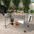 thumbnail image 7 of Premium Grill Table  Original Kettle, Outdoor Grill Cart With Wheels, 7 of 7