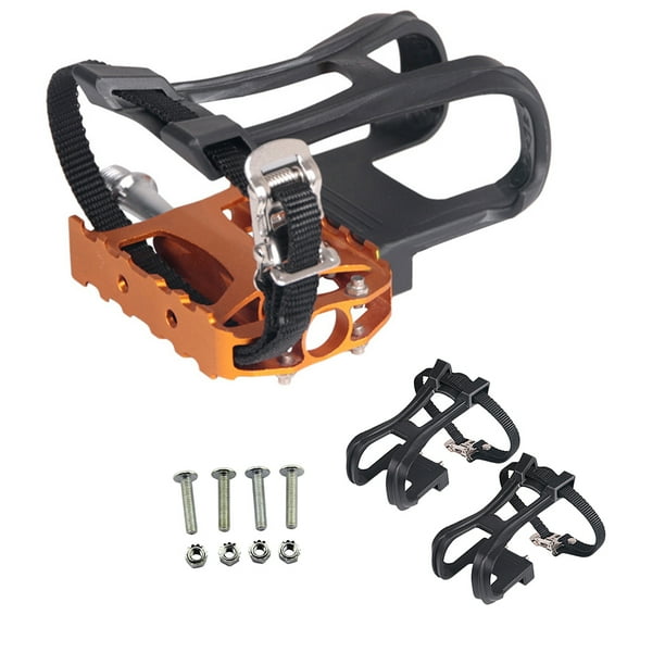 charge bike toe clips and straps