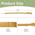 thumbnail image 2 of BambooMN 16.5 Inch Traditional Thin Travel Size Bamboo Wooden Back Scratcher Body Relaxation Massager Set for Itching Relief, 3 Pieces, 2 of 9