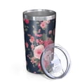 thumbnail image 2 of Pioneer Flower 10oz Tumblers Stainless Steel Tumbler with Lid and Straw,Vacuum Insulated Double Wall Travel Tumbler Cups with Cleaning Brush for Coffee, Tea, 2 of 4