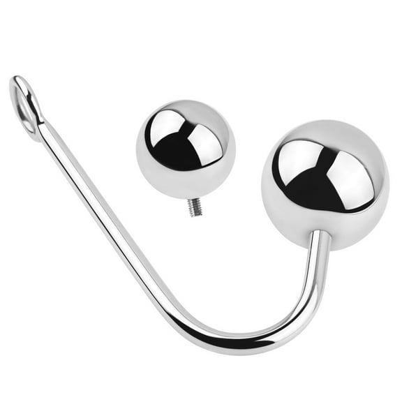 Stainless Steel Removable Silver Two Balls Body Massager Personal Massage Wand