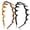 Black & Tortoise, variant on 2026 Zigzag Headbands for Women, 2-Pack U-Shaped Hair Comb Headbands, Non-Slip Slick-Back Hair Accessories, Black & Tortoise Recycled Plastic, Teeth Hairband for Everyday Styling & Workout