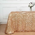 thumbnail image 4 of BalsaCircle 90" x 156" Big Payette Sequin Tablecloth Matte Champagne, 4 of 8