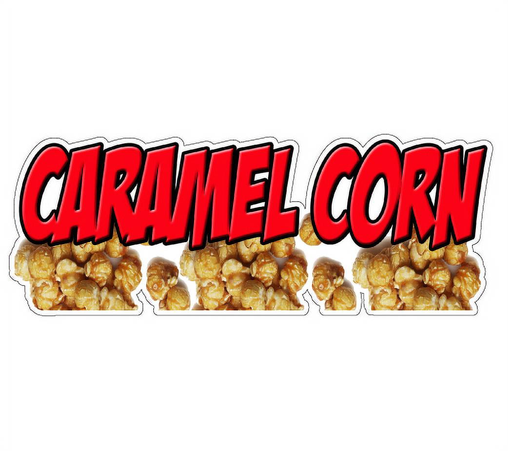 Kettle Corn DECAL Food Truck Concession Vinyl Sign Sticker Choose Your Size 