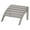 Light Gray, variant on DuroGreen Adirondack Chair Ottoman Made With All-Weather Tangent Sustainable Lumber, Oversized, High End Outdoor Foot Stool, No Maintenance Patio Chair Foot Rest, Made in the USA, Forest Green