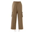thumbnail image 7 of JoveMarine Mens Cargo Pants, Casual Loose Fit Straight Leg Multi Pocket, Everyday Utility Pants for Men,Khaki 3XL, 7 of 7