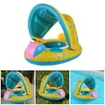 thumbnail image 2 of Salvavidas inflable para piscina para niños con forma de coche con protección solar. Anillo de natación con asa antideslizante adecuado para niños de 1 a 4 años., 2 of 7