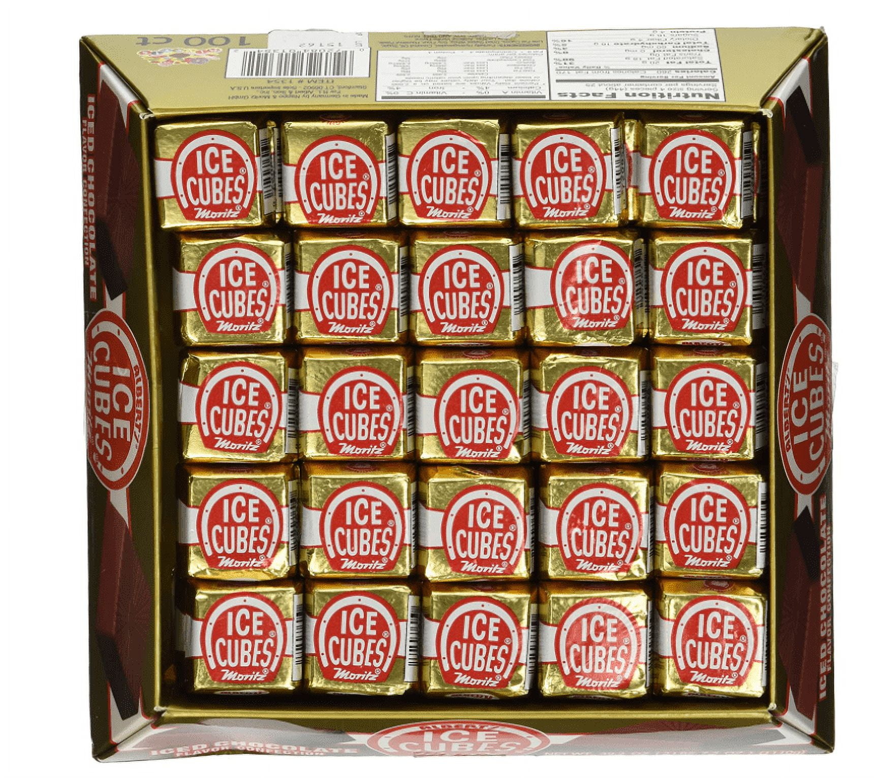 Chocolate Ice Cubes 100 Count Tray