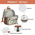 thumbnail image 2 of Cute Baby Dinosaur Student Backpack – Cartoon Dino Print with Colorful Forest, Watercolor Planets, and Abstract Jungle Pattern, 2 of 5