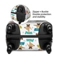thumbnail image 4 of Disketp Yoga Dogs Poses Elastic Travel Luggage Cover Travel Suitcase Protective Cover For Trunk Case Apply To 18''-32'' Suitcase Cover (Luggage not included)-X-Large, 4 of 9