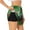 Black, variant on Red-Eyed Tree Frog-1 Printed 2 in 1 Women's Workout Shorts for Athletic Gym Running Shorts with Phone Pockets-X-Large