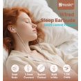 thumbnail image 2 of Auriculares para dormir Hmusic Sleep, 3,5 mm, con cable, 30 dB, 2 of 9