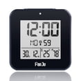 thumbnail image 1 of Reloj Despertador Digital Dcf, Termómetro, Higrómetro, Relojes De Mesa De Escritorio, 2 Alarmas Diarias, Función De Retroiluminación Automática Moyic HA024621-02, 1 of 5