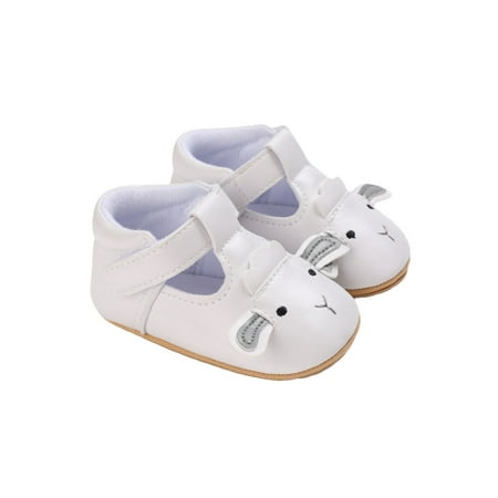 

Amuver Baby Boys Girls Leather Shoes Non-Slip Soft Sole T-Strap Crib Shoes Infant Moccasins