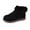 Black, variant on Fesfesfes Chelsea Boots Women Winter Casual Warm And Thick Color Non-slip Snow Boots 37(US:6)
