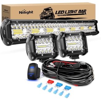 2-Pack 4.5" Round LED Fog/Driving Pods – 8000LM Spot/Flood Combo For Offroad SUV