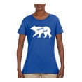 thumbnail image 2 of Wild Bobby, Mama Bear, Mother's Day, Women Graphic Tee, Royal, Small, 2 of 4