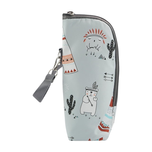 Bolsa térmica para biberones con asa para niños pequeños al aire libre para mantener el calor Estilo B