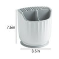 thumbnail image 3 of Kitchen Rotating Knife Rack Shelf, Knife Rack With Chopstick Cage And Spoon Storage Box For Kitchen Countertop With Drainer, 3 of 9