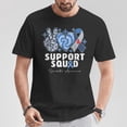 thumbnail image 2 of Support Squad Diabetes Awareness T1D Type 1 Kid Child Juvenile Advocacy Medical Support Family Caregiver Casual Comfortable Cotton T-Shirt, 2 of 3