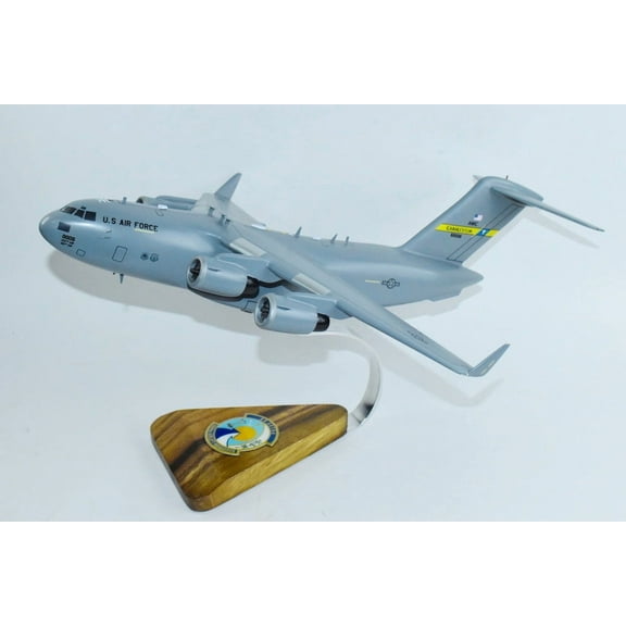 300th Airlift Squadron (Charleston) C-17 Model, 1/116th Scale, Mahogany, Cargo
