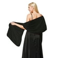 thumbnail image 3 of Fgnfyis Elegant Satin Evening Wrap Shawl for Party Wear Formal Dinner Lightweight Cover Up Black, 3 of 3