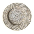 thumbnail image 2 of jifeng Rattan Charger Plate Kitchen Photo Props Rustic for Sundries Bathroom Picnic white, 2 of 9