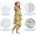 thumbnail image 7 of Yellow Lemon Fruit Mixed Fruits Yellow Pattern Hooded Bath Towel，50"x30" for Ages 3 To 12 Kids, Quick Dry Lightweight Soft Microfiber Hood Beach Towel Cover Up for Kids, 7 of 7
