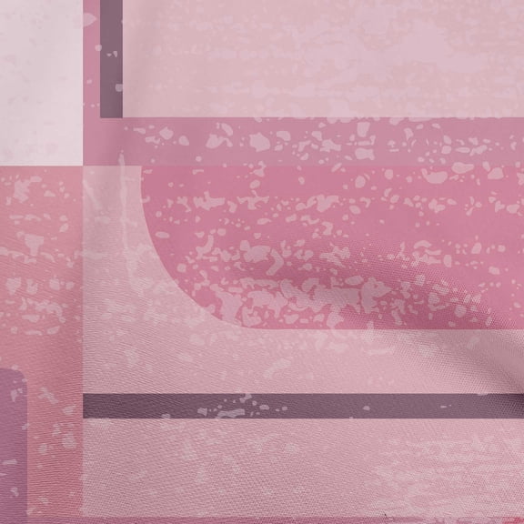 oneOone Georgette Viscose Pink Fabric Geometric Abstract Random Shapes Sewing Fabric By The Yard Printed Diy Clothing Sewing Supplies 42 Inch Wide