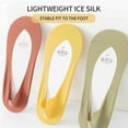 thumbnail image 2 of Hehanda 6 Pairs Low Cut No Show Socks, Invisible Ice Silk Socks for Womens Sock, Pure Cotton, Non-Slip, 2 of 6