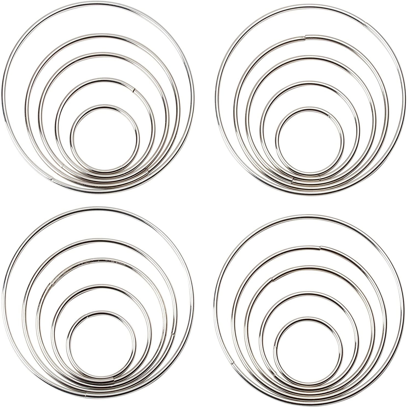 Lot of 10 Steel Metal Macrame Craft Dreamcatcher Round Rings Hoops 7" Inch