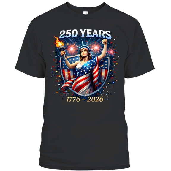 NH2 Creative America 250 Shirt – 250 Years USA Patriotic T-Shirt 1776-2026, Statue of Liberty 250th Anniversary USA Shirt, American Anniversary Tee for Men Women
