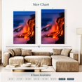 thumbnail image 4 of Elephant Stock Kilauea Lava Falls Wall Art - Vertical Canvas Wall Art - Living Room Wall Decor - Nature Canvas - Blue And Orange Decor - 32" x 48", 4 of 8