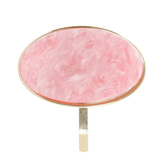Unique Bargains 1 Pc Ponytail Buckle Hair Clip Oval Hair Ponytail Cuff for Women Pink