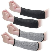 2Pairs Arm Protection Sleeves Cut Resistant Sleeves Level 5 Protective Arm Sleeves Heat Resistant Sleeves Protectors for Thin Skin Bruising Men Women