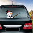 thumbnail image 3 of Riwesomey Etiqueta engomada del limpiaparabrisas de la ventana trasera del coche de Papá Noel estilo de coche de Navidad divertido brazo que agita las Automoción decorativa y accesorios No.10 Riwesomey VI1434-10B, 3 of 6